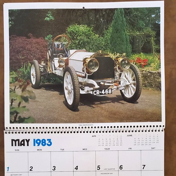 1983 Kings of the Highway Vintage Car Calendar - Advertising Auto Paradise AZ - Picture 6 of 15